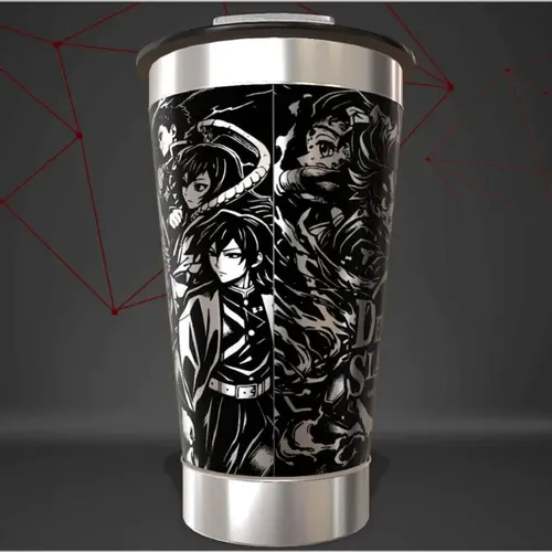 Copo Demon Slayer Castelo Térmico Anime Personalizado — foto 2