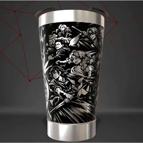 Copo Demon Slayer Castelo Térmico Anime Personalizado — foto 3