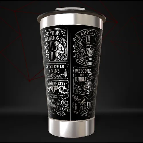 Copo Guns N Roses Rock Térmico Personalizado — foto 3