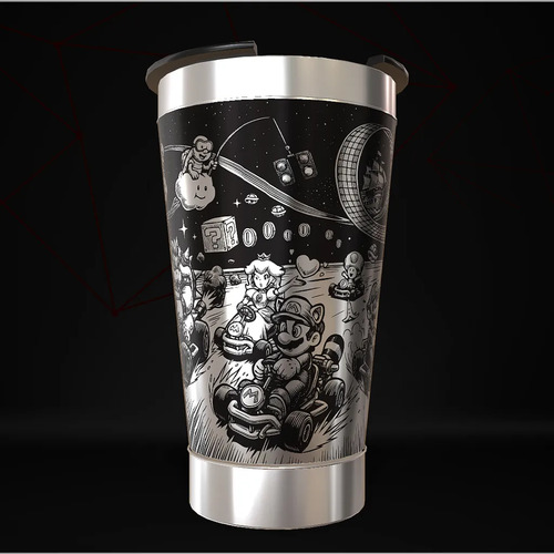Copo Mario Kart Game Térmico Personalizado