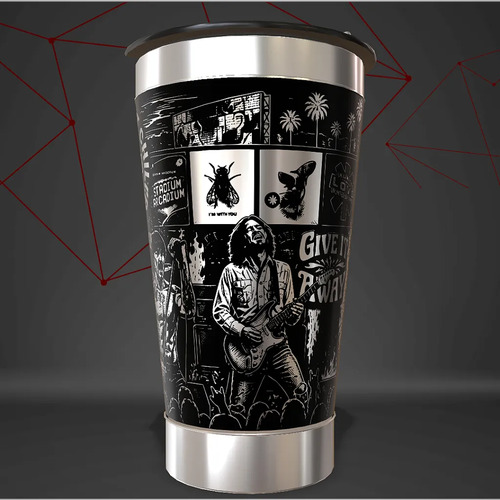 Copo Red Hot Chili Peppers Rock Térmico Personalizado — foto 2