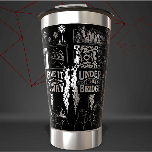 Copo Red Hot Chili Peppers Rock Térmico Personalizado — foto 3