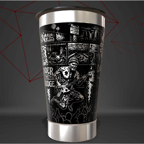 Copo Red Hot Chili Peppers Rock Térmico Personalizado — foto 4