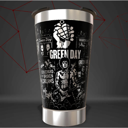 Copo Green Day Termico Rock Térmico Personalizado