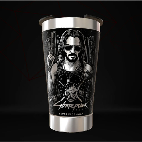 Copo Cyberpunk Game Térmico Personalizado