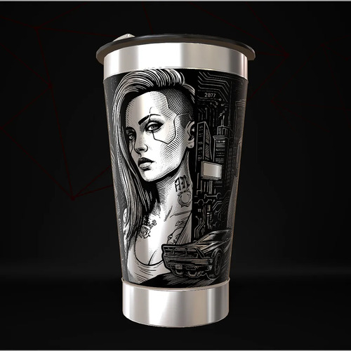 Copo Cyberpunk Game Térmico Personalizado — foto 3