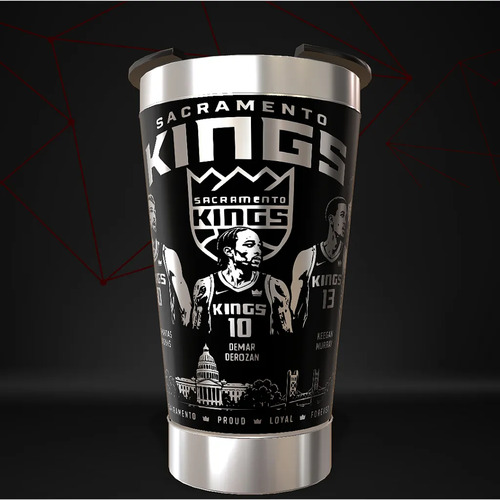 Copo Sacramento Kings Termico 360 Termico Personalizado Basq