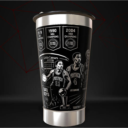 Copo Detroit Pistons 360 Termico Personalizado Basq — foto 3