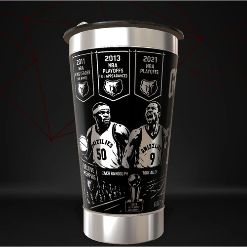Copo Memphis Grizzlies 360 Termico Personalizado Basq — foto 3