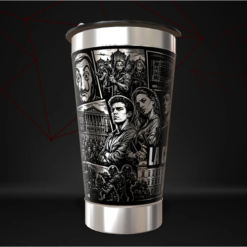 Copo La Casa De Papel Series Termico Personalizado — foto 3