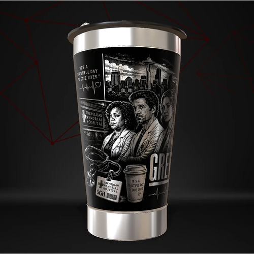 Copo Grey's Anatomy Series Termico Personalizado — foto 3