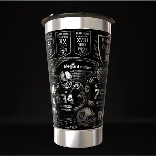 Copo Las Vegas Raiders Térmico Nfl Personalizado — foto 3