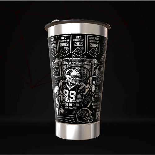 Copo Carolina Panthers Térmico Nfl Personalizado — foto 3