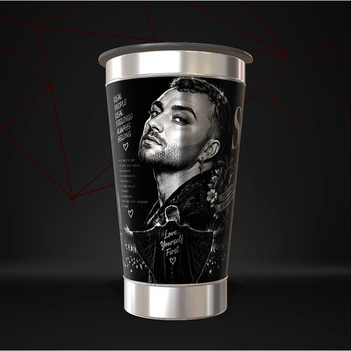 Copo Sam Smith Térmico Musica Personalizado — foto 3