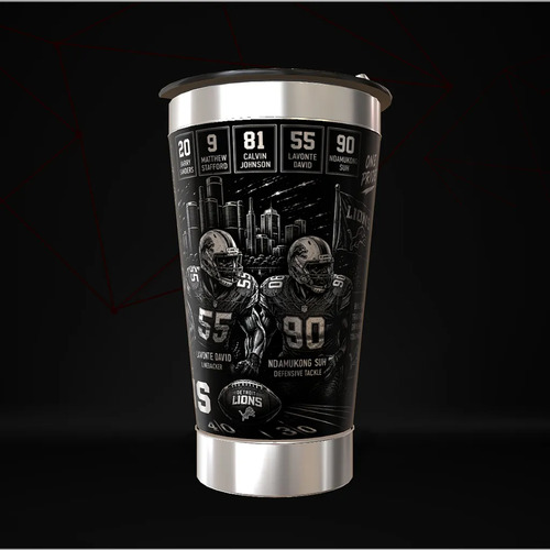 Copo Detroit Lions Térmico Nfl Personalizado — foto 2