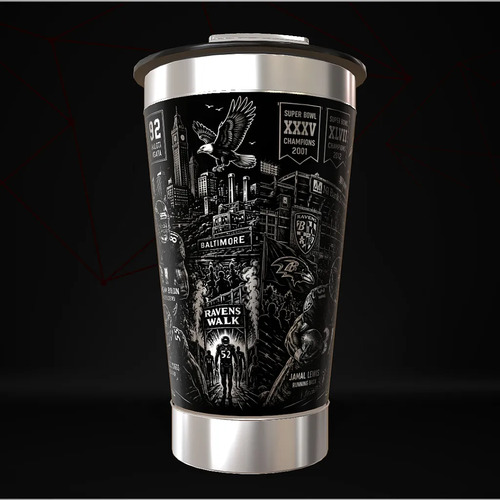 Copo Baltimore Ravens Térmico Nfl Personalizado — foto 3