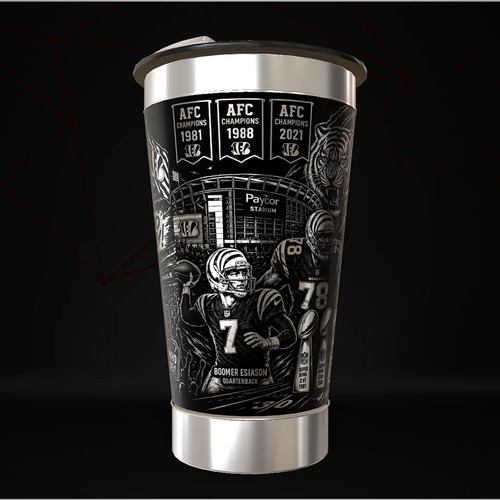 Copo Cincinnati Bengals Térmico Nfl Personalizado — foto 3