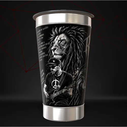 Copo O Rappa Térmico Musica Personalizado