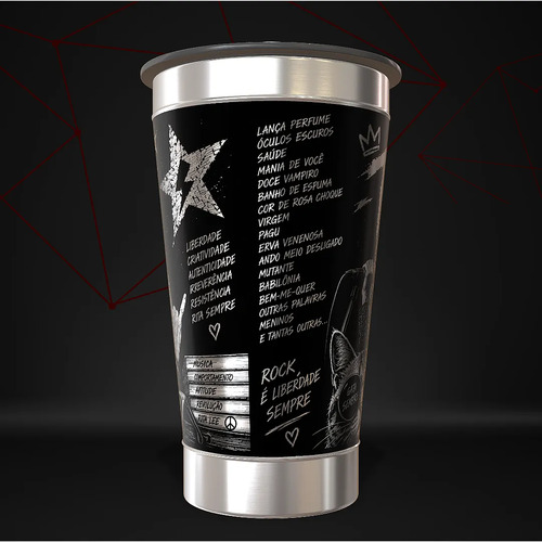 Copo Rita Lee Térmico Musica Personalizado — foto 3