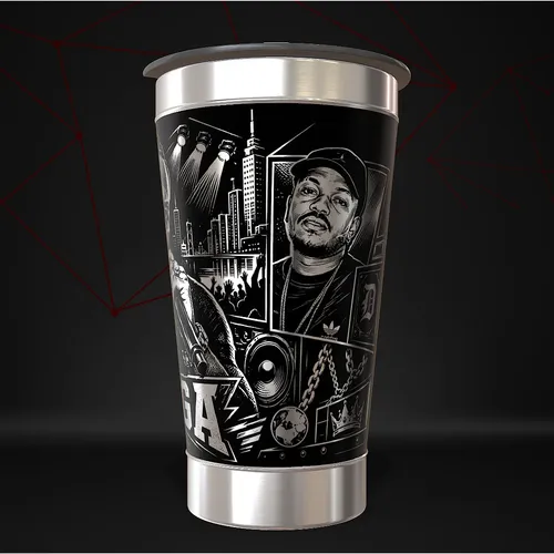 Copo Djonga Térmico Musica Personalizado — foto 2