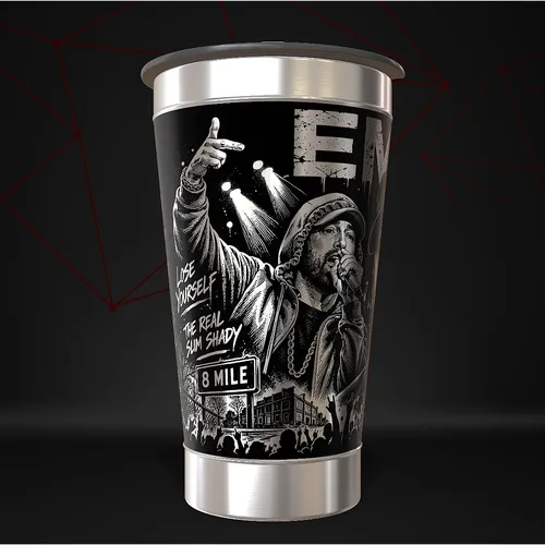 Copo Eminem Térmico Musica Personalizado
