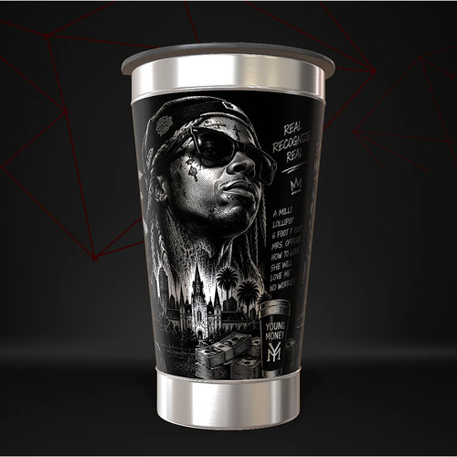 Copo Lil Wayne Térmico Musica Personalizado — foto 3