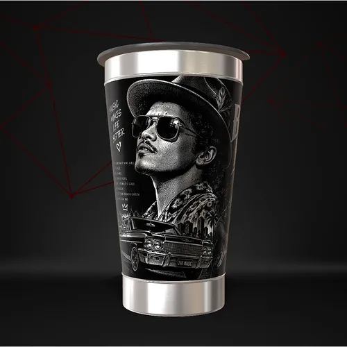 Copo Bruno Mars Térmico Musica Personalizado — foto 4