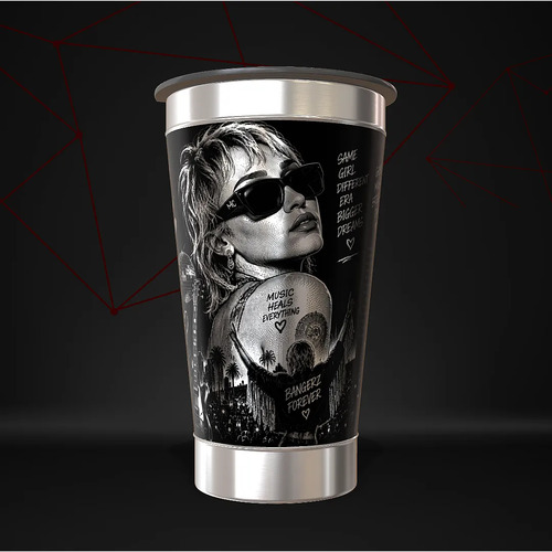 Copo Miley Cyrus Térmico Musica Personalizado — foto 2