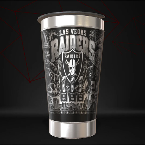 Copo Las Vegas Raiders - Legends Térmico Nfl Personalizado
