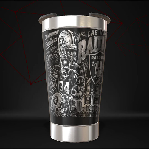 Copo Las Vegas Raiders - Legends Térmico Nfl Personalizado — foto 3